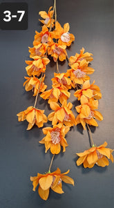 Ramură artificială cu flori portocalii - 112cm